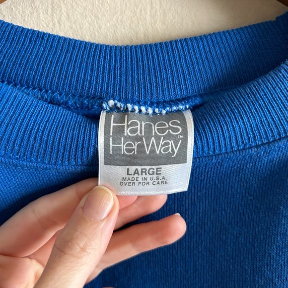 Vintage Hanes Her Way Blank Sweatshirt - Picture 6 of 7